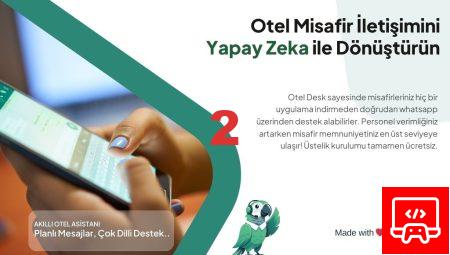 Türkiye Otelcilik Sektöründe Bir İlk: Otel Müdürü Kendi Yapay Zeka Destekli Akıllı Otel Asistanını Geliştirdi